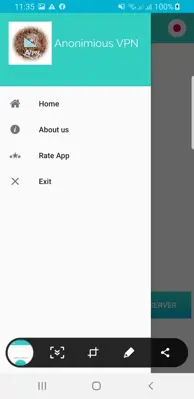 Anonimous VPN android App screenshot 2